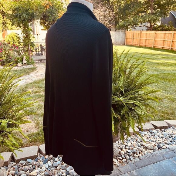 89th & Madison Black Open Cardigan Sweater size XL - Picture 5 of 6